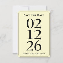 Cartes de mariage jolies jaunes beurre pour annonc