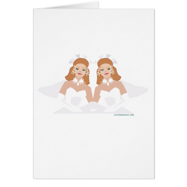 Cartes de mariage lesbiennes (Devant)