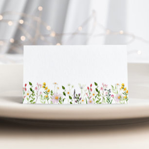 Cartes de mariage minimaliste fleur sauvage