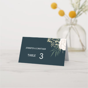 Cartes de mariage minimalistes navire blanc fleur