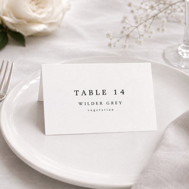 Cartes de mariage modernes avec police Serif et ch (Créateur téléchargé)