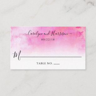 Cartes de Mariage Ombre Aquarelle - Rose