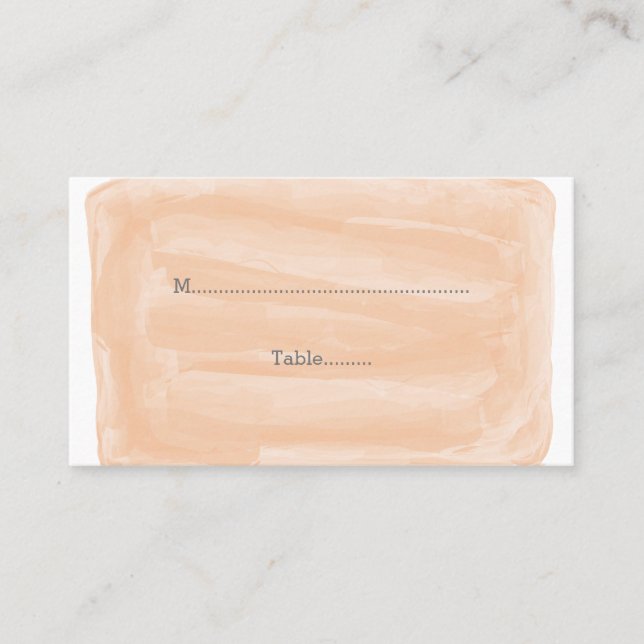 Cartes de Mariage Orange Watercolor (Devant)
