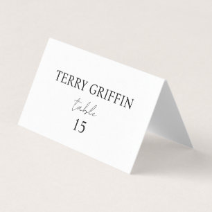 Cartes de mariage personnalisées Cartes de nom de