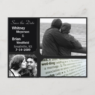 Cartes de mariage peu coûteuses avec photo sur car