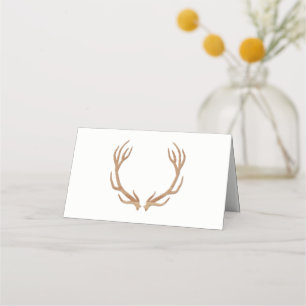 Cartes de Mariage pliées de Rustic Antlers