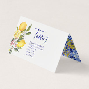 Cartes de Mariage pour citrons méditerranéens
