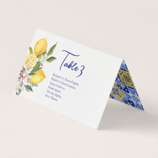 Cartes de Mariage pour citrons méditerranéens