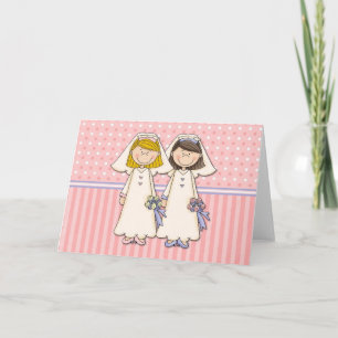 Cartes de mariage pour femmes gays personnalisable