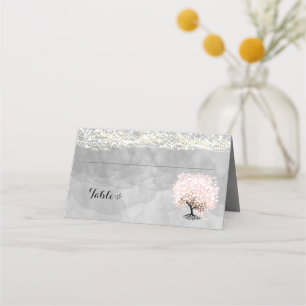 Cartes de Mariage pour feuilles de coeur roses