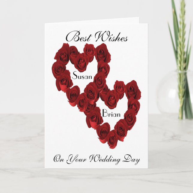 Cartes de mariage pour l'épouse et la chambre (Devant)