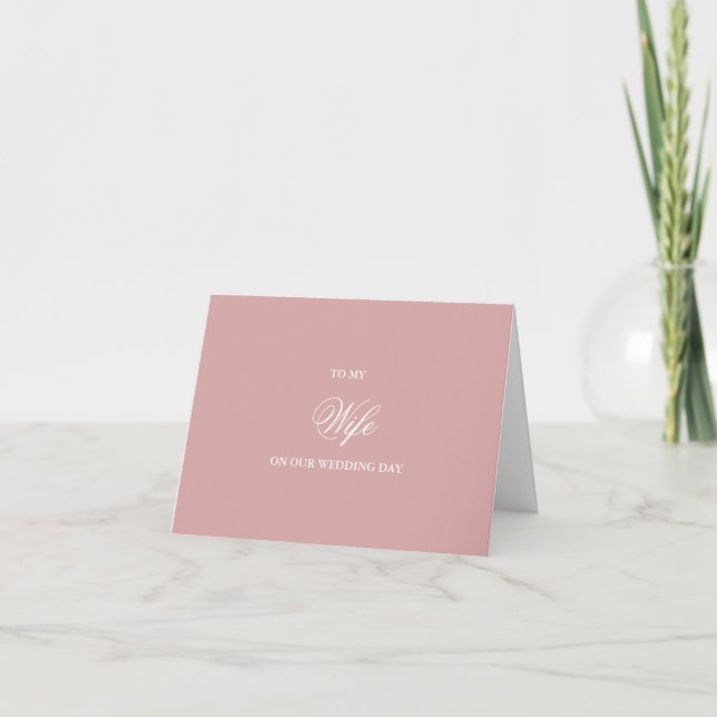 Cartes de mariage pour ma femme (Devant)