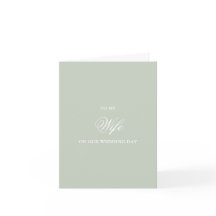 Cartes de mariage pour ma femme