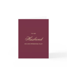 Cartes de mariage pour mon mari