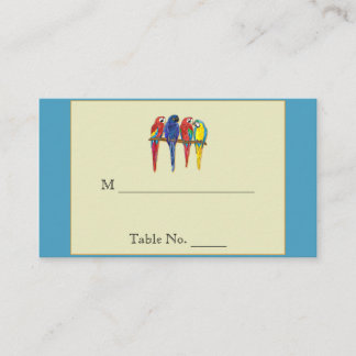 Cartes de Mariage pour perroquets tropicaux