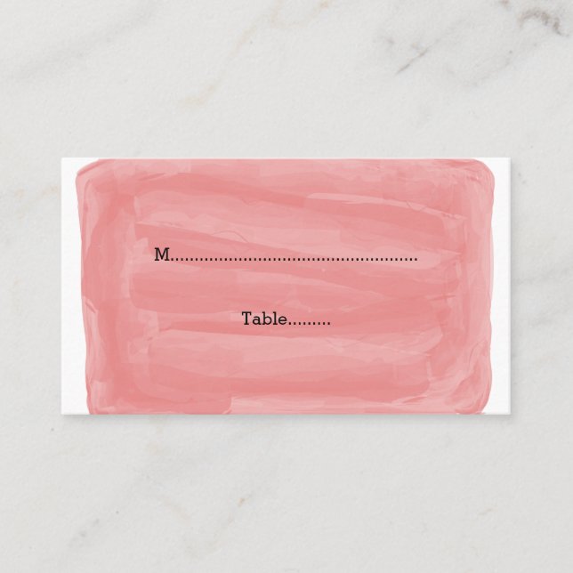 Cartes de Mariage Red Watercolor (Devant)