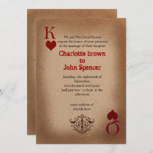 Cartes de Mariage Rustique Las Vegas