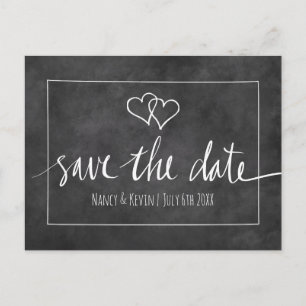Cartes de mariage "save the date" avec typographie