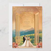 Cartes de mariage tendance 5x7 pour anniversaire d