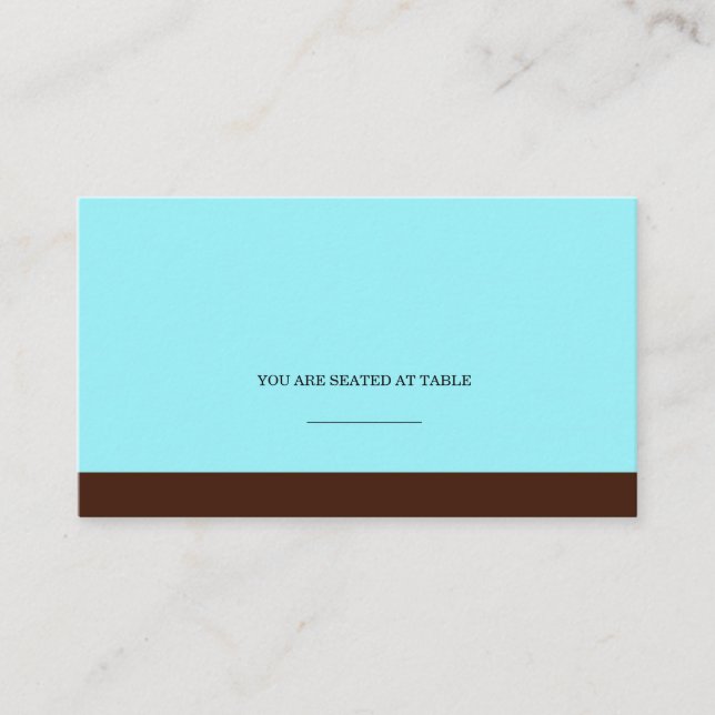 Cartes de Mariage Tiffany et Brown (Devant)