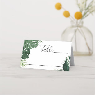 Cartes de Mariage Tropical Monstera