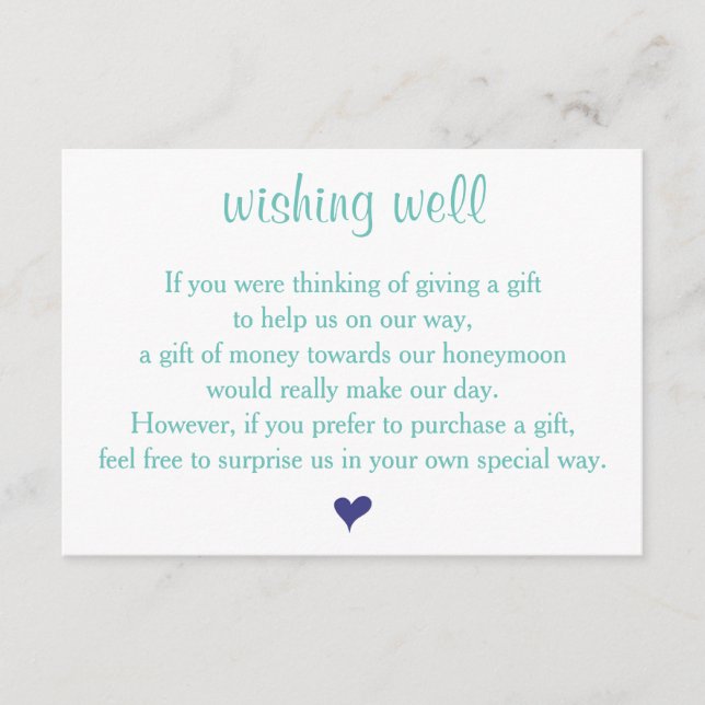 Cartes de mariage Turquoise clair (Devant)