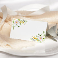 Cartes de mariage vierges fleurs sauvages