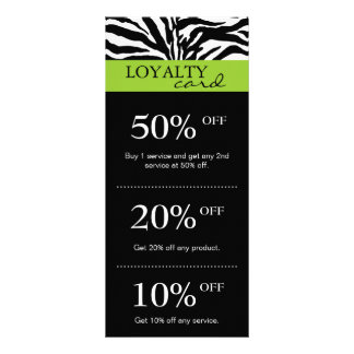 Cartes de marketing du salon Zebra Lime Green Blac