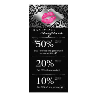 Cartes de marketing Salon Damask Rose Lièvres 2 Ar