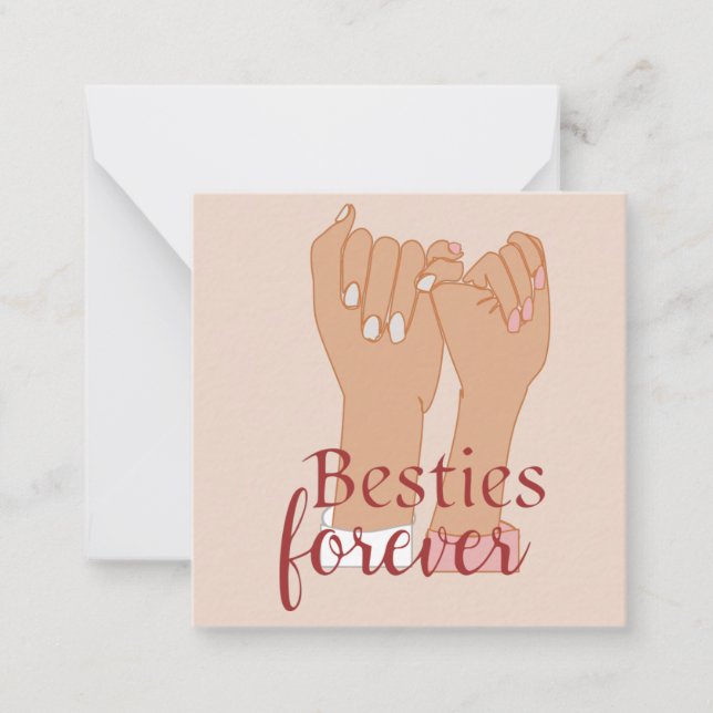 Cartes de meilleures amies pour toujours  (Devant)