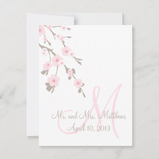 Cartes de menu de dîner de mariage aux fleurs de c
