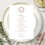 Cartes de menu Mariage Monogramme Rose Gold<br><div class="desc">Une carte de menu mariage calligraphie simple et chic. Je propose un service de personnalisation gratuit,  si vous avez des questions ou des demandes spéciales,  s'il vous plaît n'hésitez pas à me contacter.</div>