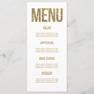 Cartes de menu Mariage pour la typographie de Part