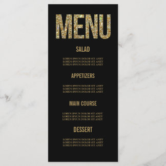 Cartes de menu Mariage pour la typographie de Part