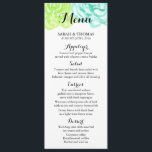 Cartes de menu Mariage pour les fleurs d'aquarelle<br><div class="desc">Menus de mariage personnalisés avec une belle et élégante aquarelle thème floral. Parfait pour les mariages d'été et de printemps ainsi que la campagne,  rustique,  jardin,  mariages à thème,  etc.</div>