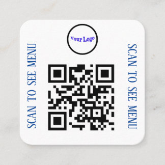 Cartes de menu QR Code pour restaurants et cafés