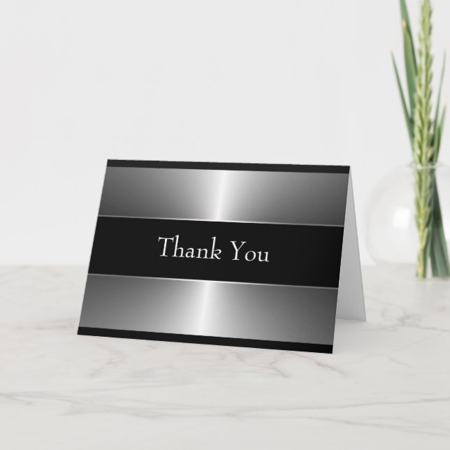 Cartes de Merci Black Silver (Devant)