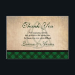 Cartes de Merci Celtic Plaid<br><div class="desc">Cartes De Remerciements Plaid Celtique. La coordination de la décoration mariage est disponible sur Metro-Event.com et Metro-Events sur Zazzle.</div>