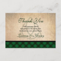 Cartes de Merci Celtic Plaid