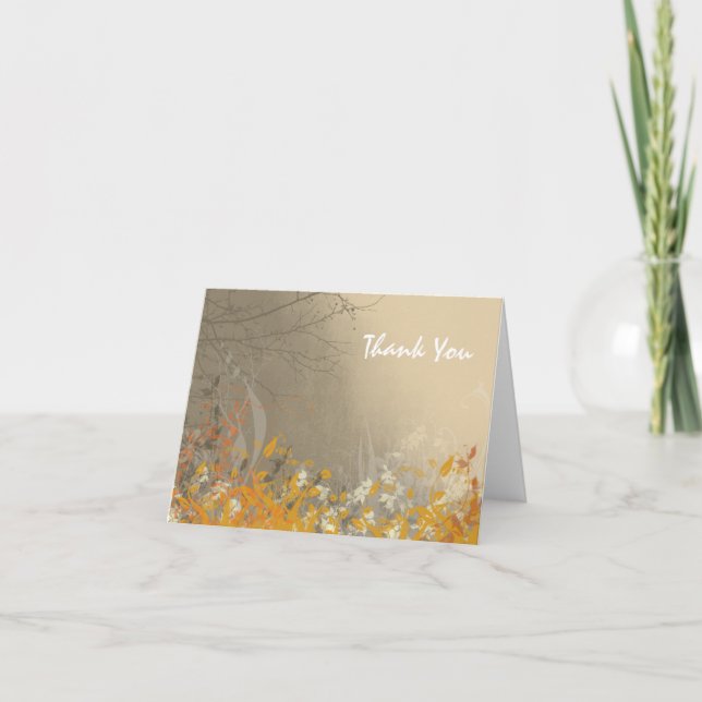 Cartes de Merci de beauté de chute (Devant)