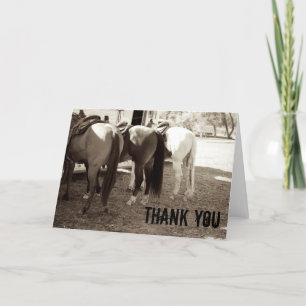Cartes de Merci de bout de cheval