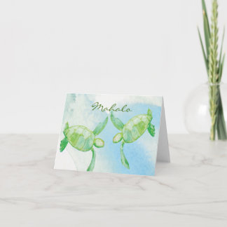 Cartes de Merci de paires de Honu