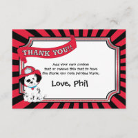 Cartes de Merci de pompier