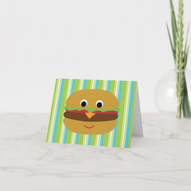 Cartes de Merci d'hamburger (Devant)
