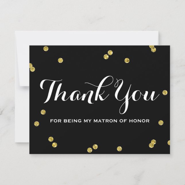 Cartes de Merci d'honneur d'infirmière du noir | (Devant)