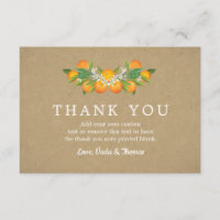 Cartes de Merci d'oranges de pays