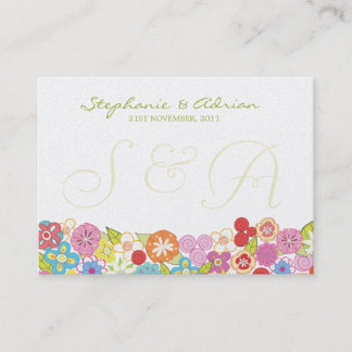 Cartes de Merci ou de table Été Printemps