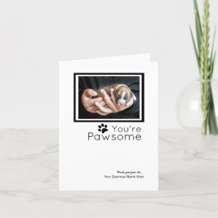 Cartes de Merci Personnalisées - Cartes de Chien D