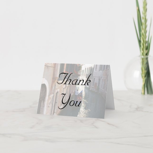 Cartes de Merci pour le thème vénitien (Devant)