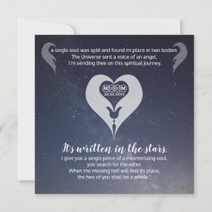 Cartes de Merci Twin Flame